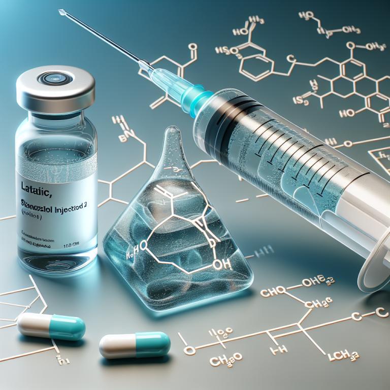 Inyección de estanozolol y ácido láctico: relación en el esfuerzo
