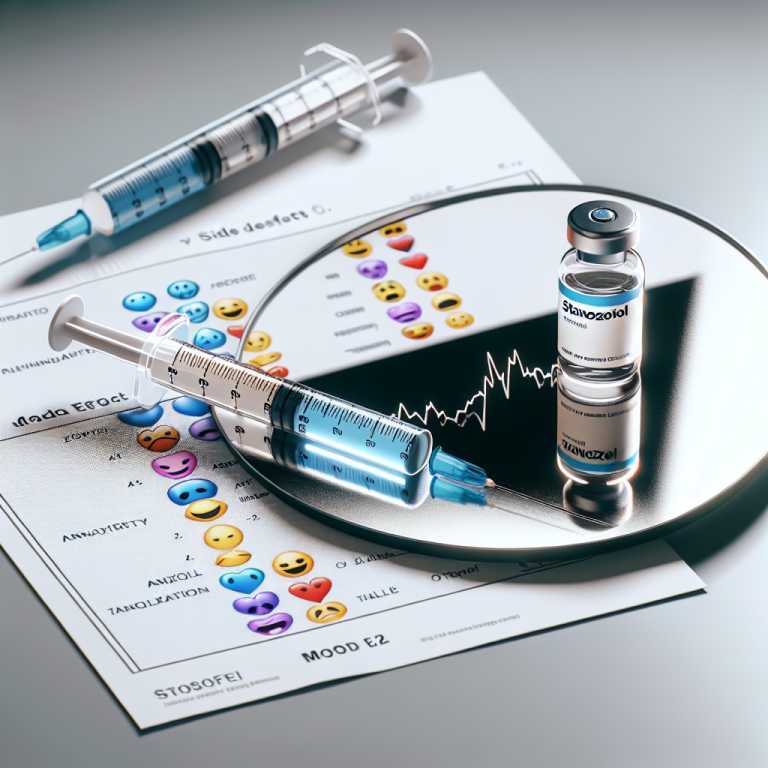 Inyección de estanozolol y cambios en el estado de ánimo