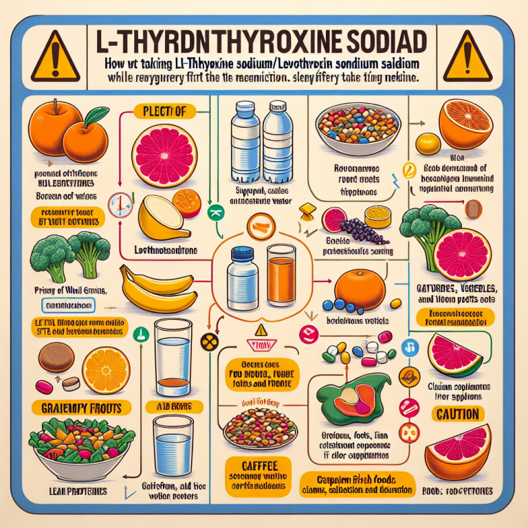 Dieta recomendada durante el uso de L-Thyroxine Sodium/Levothyroxine Sodium (LT4 sodium)