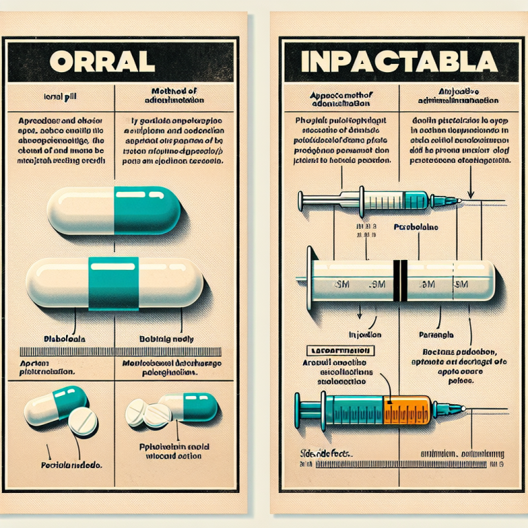 Diferencias entre Parabolan oral e inyectable