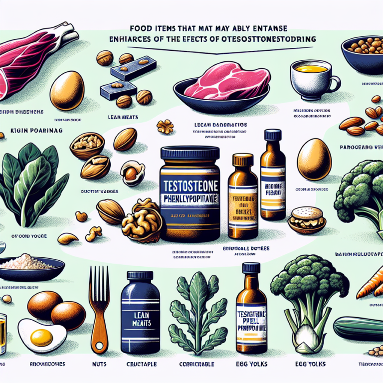 ¿Qué alimentos potenciarán los efectos de Fenilpropionato de testosterona?