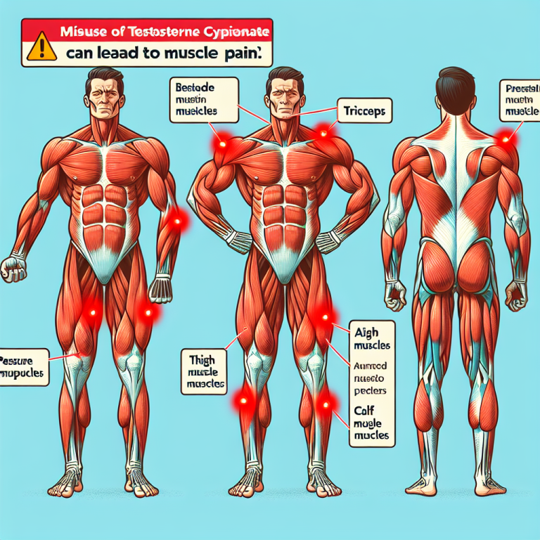 Qué tipo de dolor muscular puede indicar mal uso de Cipionato de testosterona