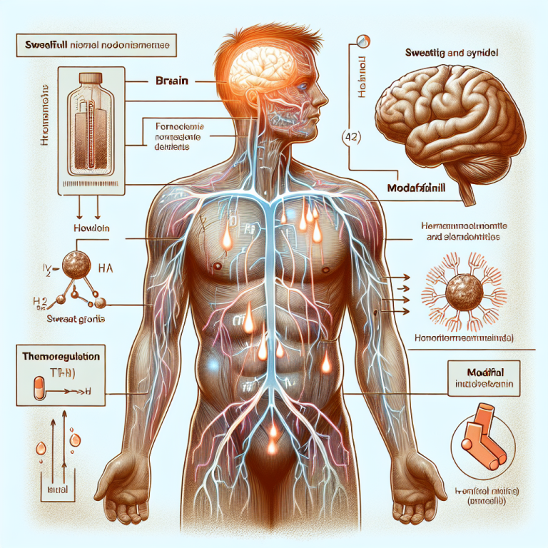 Cómo afecta Modafinil (Provigil) a la sudoración y termorregulación