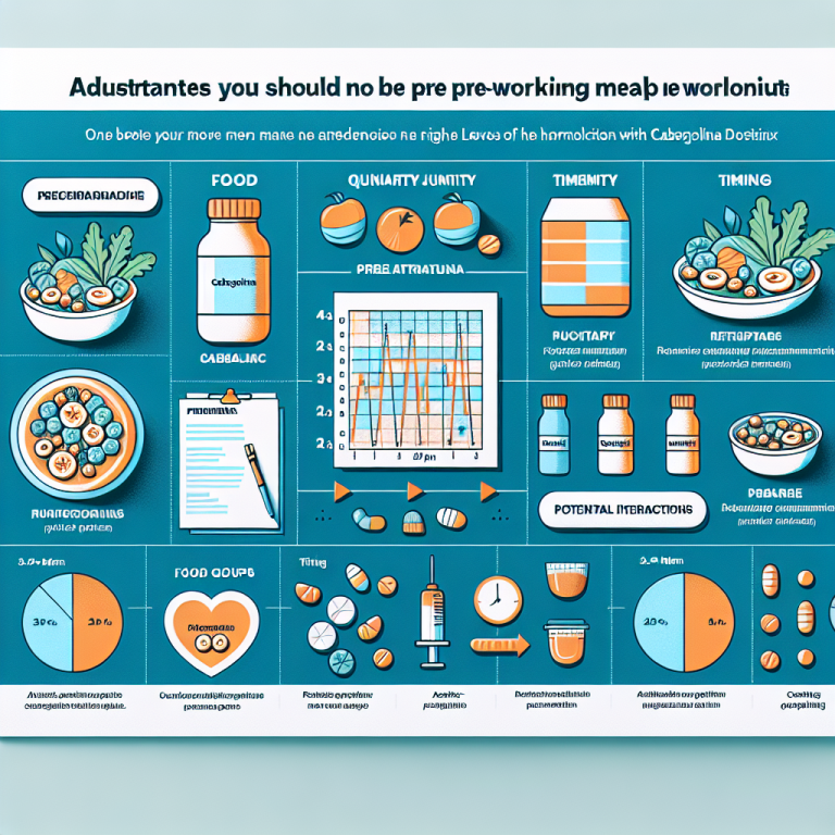 Qué ajustes hacer en tus comidas pre-entreno con Cabergolina Qué ajustes hacer en tus comidas pre-entreno con Cabergolina