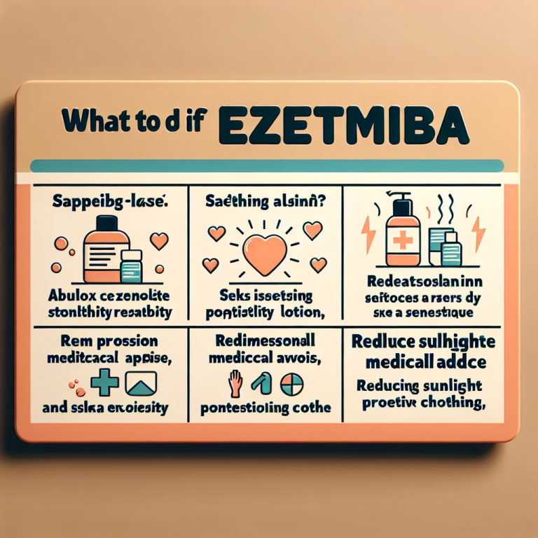 Qué hacer si Ezetimiba causa sensibilidad en la piel