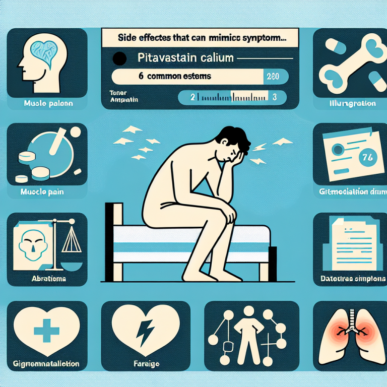 Qué síntomas pueden confundirse con efectos de Pitavastatina cálcica