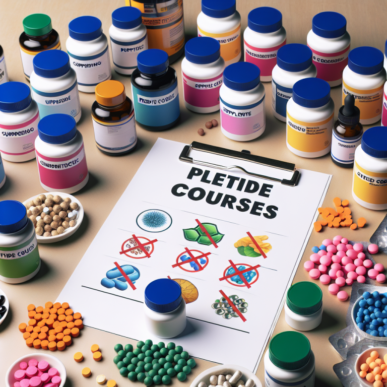 Qué tipo de suplementos no combinan bien con Cursos de péptidos